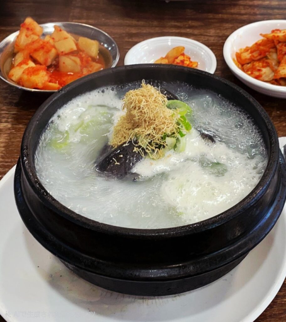 【烏骨鶏参鶏湯】